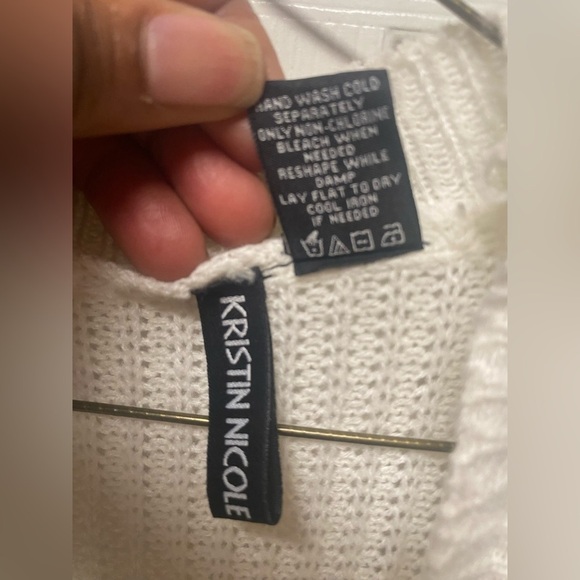 Striped Open Front Cardigan by KRISTIN NICOLE, Earth colors With Pockets L - Picture 3 of 8